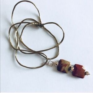 Jewelry Red odalite pendant necklace necklace